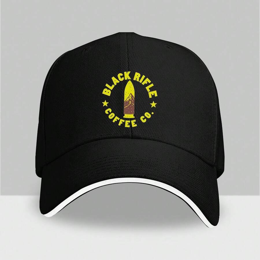 1pc Black Rifle Dark Coffee Baseball Cap - Lightweight Sporty Outdoor Hat With Rifle Design, Machine Washable For Running, Gym,, Travel - Autumn/Winter Casual Wear & For Halloween/Christmas/Thanksgiving Events (Non-Stretch - Màu xám đen - Xem 1