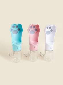 1 Stück 12oz/19oz Fassungsvermögen, Wasserspender mit Einknopfbedienung, auslaufsicher und kippfest, Wasserumwälzung, faltbarer Reise-Wasser-/Futterschale für Haustiere, geeignet für große/mittlere/kleine Hunde, Outdoor-Spaziergänge, Trinken und Füttern unterwegs - Verschiedenfarbig - Übersicht 6