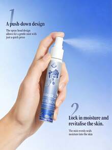 Glowly Beauty Blue Rose Water Hydrating Face Mist Spray -  Damask Rose Facial Spray With 5-Second Penetration Formula, Instant Hydration & Soothing For All Skin Types, Dye-Free Alcohol-Free Vegan Moisturizing Mist - Quả dưa chuột - Xem 6