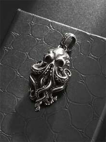 1件新款时尚复古创意章鱼海怪头吊坠项链男女通用个性化饰品 - 時尚 - 查看 6