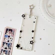 Colorful Star Acrylic Life Quadrant K-Pop Card Holder, Star Design Fangirl Y2Y Style Bag Charm Quad Card Holder Accessory - The Four Palaces Of Life - View 12