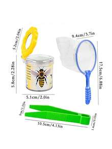 5pcs/Set Children's Outdoor Insect Catching Kit - Includes Insect Catching Net, Butterfly Net, Tweezers, Outdoor Camping Adventure Toys For 3-8 Years Old Boys And Girls, Random Shapes And Colors, For Catching Insects And Protecting Hands, Suitable As Birthday Gift For Kids - Multicolor - View 12