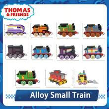 Mattel 1 pieza Juego de tren de juguete de metal Thomas & Friends - Locomotora de empuje Gordon, Edward, Emily con vagones, Percy, Toby, Harold Serie de metal de tren de juguete de empuje, adecuado para niños de 3+ años, regalo para el Día del Niño, cumpleaños, Navidad - Multicolor - Ver 7