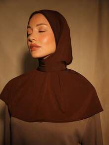 1顶时尚休闲优雅速戴头巾帽，经典简约风格，柔软透气的针织面料，适合日常生活、节日、祈祷等场合。 - turban - 查看 3