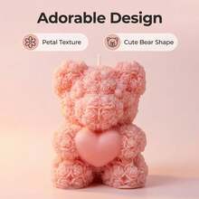 1支手工香氛蜡烛，浪漫家居装饰，适合约会之夜和送礼 - 玫瑰 - 查看 8