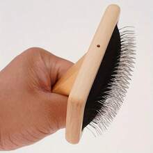 Dog Grooming Brush, Wooden Bristle Brush For Dogs, Cat Deshedding Brush - Multicolor - View 5