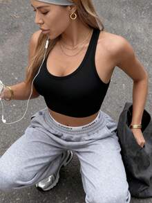 Runway Rest Women's Sexy Push Up Bras Sport's Bra Back Cross Underwear Yoga Top Wireless Bra Gym Hockproof Comefortable Lingerie - Black - View 5