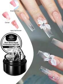 BORN PRETTY 15ml Milky White 3D Sculpting Non Stick Hand Extension Gel Nail Polish Soak Off UV LED Gel Clear Flowerd Carving Shaping Design - Multicolor - View 7