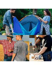 1PC Flip Up Large Screen Phone Bag, Casual Waist Bag, Pen Insertion Bag, Waist Hanging Bag - Black - View 7