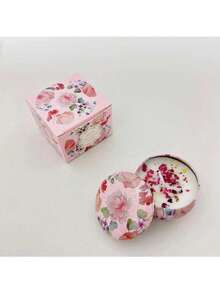 1 pezzo/4 pezzi Set di terapia con cera profumata, tazze di candele di cera di soia fatte in casa, decorazione floreale per matrimoni e vacanze, regalo perfetto per famiglia e amici, barattoli di candele profumate per compleanno, San Valentino o Festa della Mamma, confezione regalo per aromaterapia - multicolore - Visualizzare 12