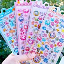 3D Embossed Cute Fruit Cartoon Stickers, DIY Scrapbooking Diary Decorative Stickers - Multicolor - View 1
