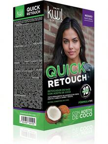 TendenciaKÜÜL Quick Retouch - Tinte para el Cabello sin Amoníaco, Retoque Rápido de Cabello Gris para Cabello, Barba y Bigote, Fórmula Práctica, Ideal para Retocados Express, Color Negro Instantáneo, 100 ml Calidad Premium - Negro - Ver 2
