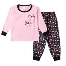 2-Piece Girls' Winter Pajamas, Ages 2-14, Long-Sleeved Sleepwear - 1 Top And 1 Pants - 羅莎 2 - 查看 8
