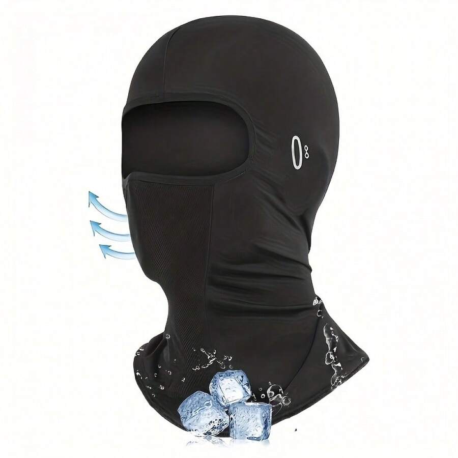 Summer Cycling Cap Sun Protection Battery-Free Outdoor Sports Headgear - Black - View 1