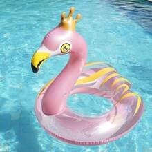 Inflatable Flamingo Swimming Ring, Baby Swim Ring Float, Water Toy For Beach Party - Multicolor - View 10