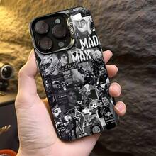 Funda para teléfono Racing Glory Collage Compatible con fundas para teléfonos   17  16 Pro Max  15 Pro Max  13 y  12 Acabado plateado premium hecho de material de TPU que brinda protección contra golpes y caídas Un regalo fantástico para entusiastas del automovilismo, amigos, familias y ocasiones especiales - Negro - Ver 4