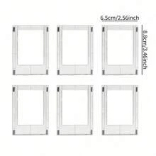 1pc/4pcs/6pcs Minimalist Multi-Functional Acrylic Magnetic Photo Frame Refrigerator Sticker, Suitable For Valentine's Day, Wedding, Birthday, Halloween Decoration - Magnetic Photo Frame - View 10