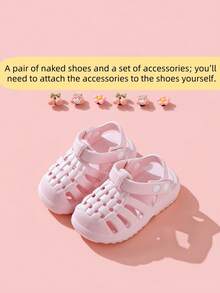 Spring/Summer New Kids Sandals, Girls Toddler/Little/Big Children Close-Toe Casual Sandals, Anti-Collision Anti-Kick Soft Bottom Princess Shoes - Pink - View 6