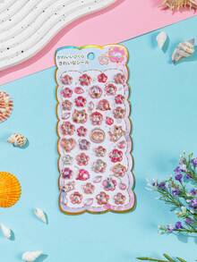 3D Cherry Blossom Stickers - DIY Decoration For Smartphones, Computers, And Tablets - Vibrant Colors, Adhesive, Smooth Surfaces, Perfect For Paper And Glass, Cute Stickers, Computer Decoration, Vibrant Designs, Smooth Surfaces. Perfect For Stationery Lovers, Scrapbookers, And Anyone Who Enjoys Exchanging And Sharing. - Multicolor - View 5