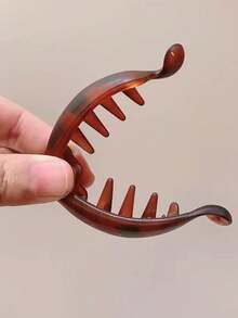 2pcs Non-Slip Banana Hair Clips - Matte Elegant Retro Oval Clips, Hair Accessories, Leopard Print, Amber & Black, Ponytail, Hair Ties And Topknot Fixation, Banana Hair Clips, Hair Accessories, Women Hair Accessories, Hair Accessories, Women Hair Accessories, Hair Accessories, Hair Tools, Curling Hair Accessories, Autumn, Travel, Hair Tools, Women Accessories, Hair Care, Autumn, Women Hair Accessories, Women Hair Accessories, Hair Tools, Hair Care, Accessories, Beauty Accessories - Multicolor - View 4