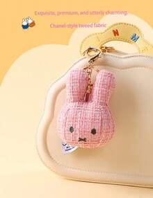 MIFFY 创意手工米菲兔钥匙扣 - 包包挂饰，可爱毛绒饰品，优雅礼物 - 彩色 - 查看 5