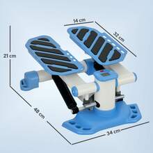Portable Stepper For Home & Office | Mini Exercise Stepper With LCD Monitor & Anti-Skid Pedals, Blue - Default - View 2