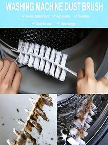 重型洗衣机清洁刷，长柄软毛深层清洁刷头，多功能长柄散热器清洁刷，烘干机排气管清洁刷，不锈钢烘干机排气管清洁套装，烘干机绒毛刷，手动绒毛刷，长柄软毛冰箱和烘干机绒毛收集刷，软毛绒毛清除器 - 彩色 - 查看 7