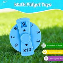 Oaoleer 9PCS Math Fidget Spinners, Math Fidget Toy For Adults, Learn Multiplication And Division With The Math Spinners, Math Game For Home Classroom Prizes - Rotatable - View 3