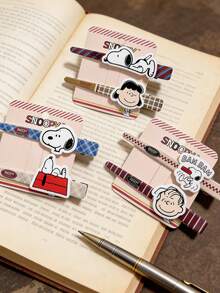 Snoopy Large Duckbill Hair Clips Set, 3 Styles with 2 Pieces Each, Cute Cartoon Character Printed Design, Strong Grip Alligator Barrettes for Secure Daily Hairstyling, Lightweight and Comfortable Decorative Hair Accessories for Women and, Part, Suitift, for Searers Sl. Couples, Birthdays, Holidays and Sweet Everyday Surprises - 彩色 - 查看 8