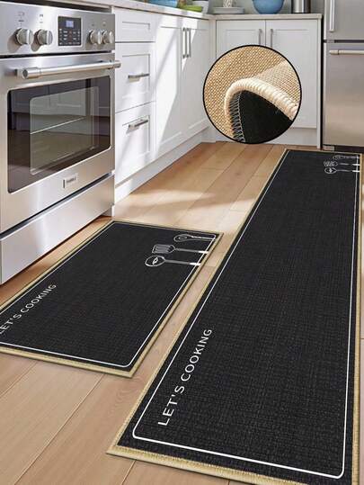 3.5mm Thick Soft Rubber Linen Kitchen Mat, Solid Color Kitchen Theme Style Absorbent Rug, Edged Carpet To Prevent Peeling, Water-Absorbing And Easy To Clean Mat, Linen Surface, Sponge Middle Layer, Rubber Bottom, Suitable For Kitchen Rugs, Kitchen Decor, Wedding Decor, Home Decor, Bathroom Mats, Entryway Mats, Laundry Room Mats, Hallway Carpets, Living Room Mats, Etc.