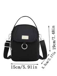 Multi-Layered Canvas Small Bags For Women - Mini Mobile Phone Bags For Women - Cross-Body Bags With A Slant - Lightweight And Versatile Handbags For Women - Multicolor - View 5