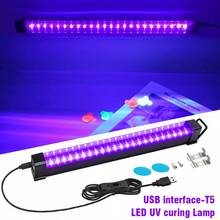 395-400NM Portable UV LED Black Light, Suitable For Bars, KTV, Stages. The Purple Fluorescent Lamp Can Glow In The Dark, Ideal For Halloween Decorations, Room Decor, Body Painting, Posters And Other Party Supplies. - Purple - View 2