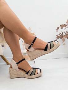 Women Platforms & Wedge Sandals - 黑色 - 查看 2