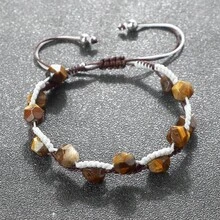 1Pc Of Fashionable Woven Bead Bracelet With 8mm Beads Versatile And Stylish Simple Design Suitable For Daily Wear - Multicolor - View 7