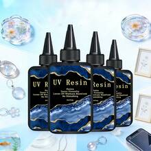 100g/200g/300g/400g UV Resin, Crystal Clear UV Glue - No Yellowing, Hard Type, Low Viscosity And Low Shrinkage, For Jewelry Making, DIY Crafts, Casting, UV Curing Epoxy Resin - Multicolor - View 1