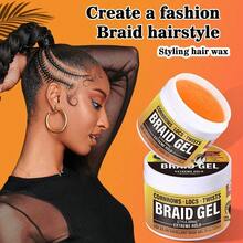 Strong Hold Hair Wax, Suitable For All Hair Types, Non-Greasy Styling Wax, Edge Control Wax, No Flaking, Long-Lasting Braiding Gel, Easy To Use, Smoother Application. - 120ml - View 5