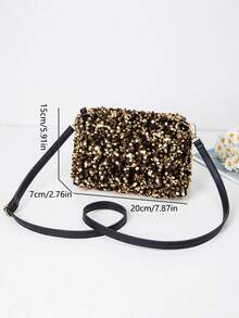 Sequin Fashion Women's Shoulder Bag, Ladies Small Crossbody Pillow Bag - Multicolor - View 4