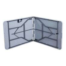 Mesa Plegable Blanca 180 (roma) Blanco - Negro - Ver 3