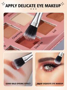 14/20/22/25件套专业合成纤维化妆刷套装，眼影刷和轮廓刷，化妆工具 - 彩色 - 查看 5