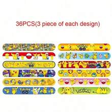 36/24pcs Pokemon Cartoon Clapping Bracelets, 12 Unique Designs, Fun Party Favors And Holiday Decorations, Suitable For Birthday Parties, Events And Celebrations, Colorful Clapping Bracelets With Adorable Pokemon Patterns, Fit For All Ages, Ideal As Fun Gifts, Party Favor Bag Fillers, Party Favors, Animal Theme Clapping Bracelets, Novelty Items, Carnival Toys - Multicolor - View 14