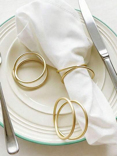 حلقات مناديل من سبائك الذهب، حلقات مناديل مفتوحة إبداعية، حلقات مناديل معدنية حلزونية، حلقات مناديل ذهبية خامدة مناسبة لديكور طاولة طعام المطاعم والفنادق، حاملات مناديل معدنية حلزونية، تضيف ملمسًا إلى طاولة طعامك، مناسبة لحلقات مناديل ، ديكور طاولة الطعام، الزفاف، الحفلات، عيد الفصح