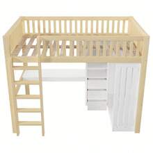 Kids Bed Frames, Headboards & Footboards - Natural + Pine + 140cm*200cm - View 9
