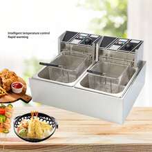 Freidora Aceite Electrica Industrial Gran Capacidad 12 Litro - Tipo de Enchufe A USA (110-127V) - Ver 3