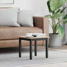 vidaXL Couchtisch Sonoma 40 x 40 x 36 cm Holzwerkstoff - Grau - Übersicht 1