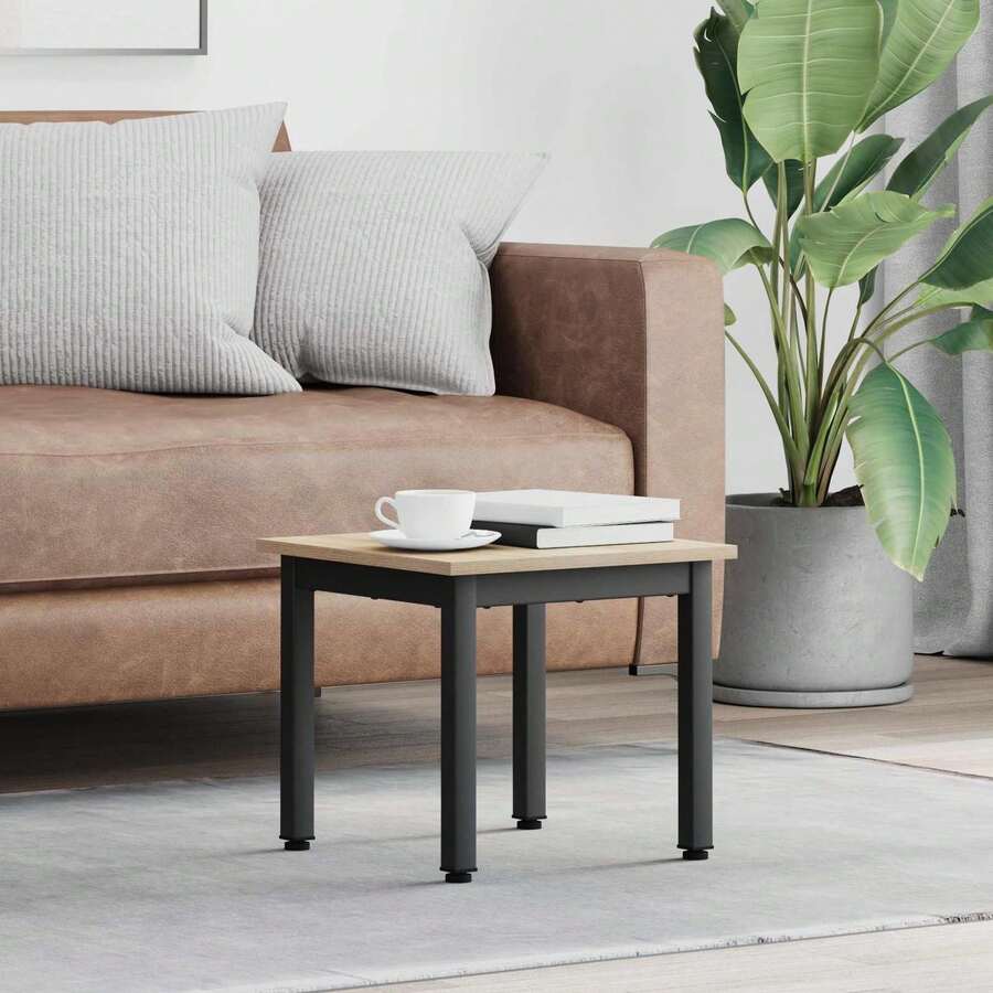 vidaXL Couchtisch Sonoma 40 x 40 x 36 cm Holzwerkstoff - Grau - Übersicht 1