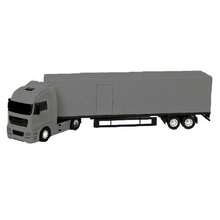 Brinquedo Caminhão Baú Diamond Truck Cinza 1330 - Roma - Cinza - Visão 9
