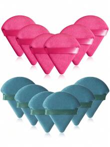 12PCS Makeup Tools Set Including:12PCS Triangle Powder Puffs - Multicolor - View 9