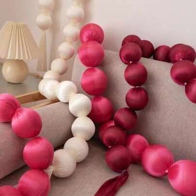 INS Style Fabric Ball Garland, Trending Wedding Room Decor Foam Balloons, Wedding Ceremony Decoration For Bride And Groom