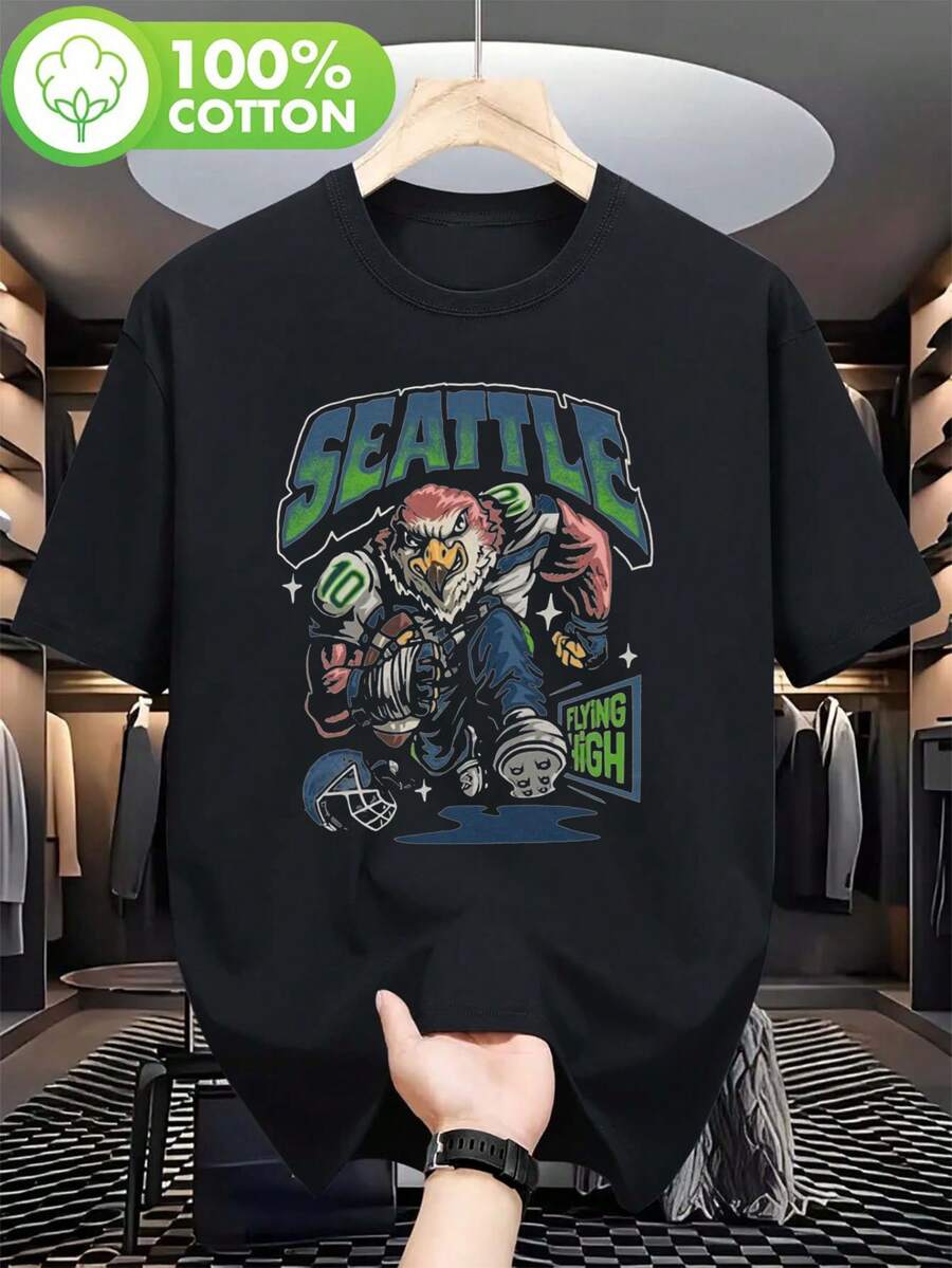 Men Outdoor Tees & Tanks - Black - View 1