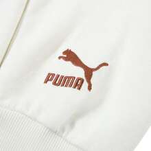 男女通用柔软连帽卫衣 - 抓绒内衬，PUMA TEAM JP 卫衣 TR，舒适简约休闲卫衣，625801-65 - 白色 - 查看 8